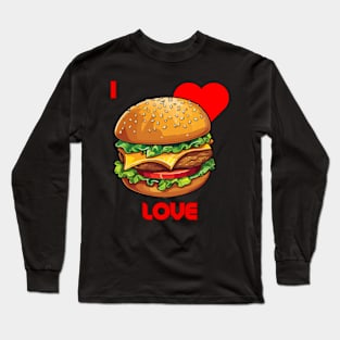 i love hamburger Long Sleeve T-Shirt